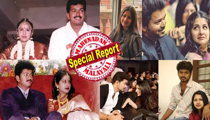 സാറിനെ കാണാൻ ഒരു പെൺകുട്ടി വന്നിട്ടുണ്ട് വിളിക്കട്ടെ!! അന്ന് ആ ചോക്ലേറ്റ് നായകന്റെ പൂവേ ഉനക്കാകെ കണ്ടപ്പോൾ തോന്നിയ ആരാധന; അത് പതിയെ മൊട്ടിട്ട് വിരിഞ്ഞ പ്രണയമായി മാറി; ഷൂട്ടിംഗ് ലൊക്കേഷനിലെ സർപ്രൈസ് വിസിറ്റ് ജീവിതത്തെ തന്നെ മാറ്റിമറിച്ചു; പക്ഷെ വിജയ് അവളോട് ചോദിച്ചത് ഒരൊറ്റ കാര്യം മാത്രം; പിന്നീട് മറക്കാനാവാത്ത അപൂർവ്വ നിമിഷവും; ഇത് വിജയ്യും സംഗീതയും ഒന്നിച്ച കഥ സാറിനെ കാണാൻ ഒരു പെൺകുട്ടി വന്നിട്ടുണ്ട് വിളിക്കട്ടെ!! അന്ന് ആ ചോക്ലേറ്റ് നായകന്റെ പൂവേ ഉനക്കാകെ കണ്ടപ്പോൾ തോന്നിയ ആരാധന; അത് പതിയെ മൊട്ടിട്ട് വിരിഞ്ഞ പ്രണയമായി മാറി; ഷൂട്ടിംഗ് ലൊക്കേഷനിലെ സർപ്രൈസ് വിസിറ്റ് ജീവിതത്തെ തന്നെ മാറ്റിമറിച്ചു; പക്ഷെ വിജയ് അവളോട് ചോദിച്ചത് ഒരൊറ്റ കാര്യം മാത്രം; പിന്നീട് മറക്കാനാവാത്ത അപൂർവ്വ നിമിഷവും; ഇത് വിജയ്യും സംഗീതയും ഒന്നിച്ച കഥ