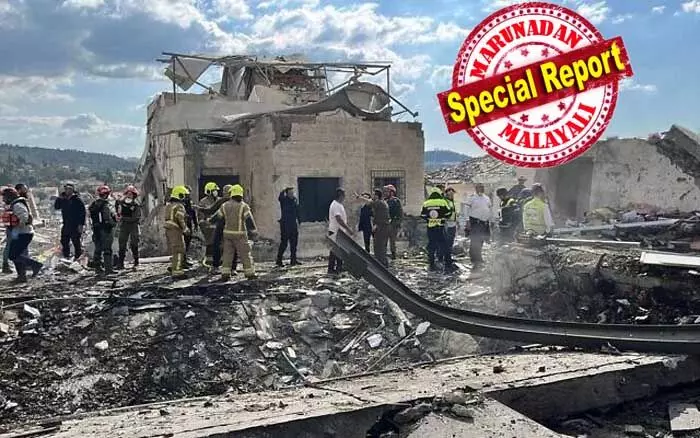 ഇസ്രായേല് അയേണ് ഡോമിനെയും ഭേദിച്ച് ഇറാന്റെ മിസൈലുകള്; ബെയ്ത് ഷെമേമില് മിസൈല് പതിച്ച് ഒമ്പത് പേര് കൊല്ലപ്പെട്ടു; 28 പേര്ക്ക് പരിക്കേറ്റു; മരണസംഖ്യ ഇനിയും ഉയര്ന്നേക്കും; മിസൈല് പതിച്ചത് പൊതു ബോംബ് ഷെല്ട്ടറിന് മുകളില്; മിസൈല് പതിക്കുന്ന വീഡിയോ ദൃശ്യങ്ങള് പുറത്ത്; മിസൈല് പ്രതിരോധത്തിലെ പിഴവില് അന്വേഷണത്തിന് ഐഡിഎഫ് ഇസ്രായേല് അയേണ് ഡോമിനെയും ഭേദിച്ച് ഇറാന്റെ മിസൈലുകള്; ബെയ്ത് ഷെമേമില് മിസൈല് പതിച്ച് ഒമ്പത് പേര് കൊല്ലപ്പെട്ടു; 28 പേര്ക്ക് പരിക്കേറ്റു; മരണസംഖ്യ ഇനിയും ഉയര്ന്നേക്കും; മിസൈല് പതിച്ചത് പൊതു ബോംബ് ഷെല്ട്ടറിന് മുകളില്; മിസൈല് പതിക്കുന്ന വീഡിയോ ദൃശ്യങ്ങള് പുറത്ത്; മിസൈല് പ്രതിരോധത്തിലെ പിഴവില് അന്വേഷണത്തിന് ഐഡിഎഫ്