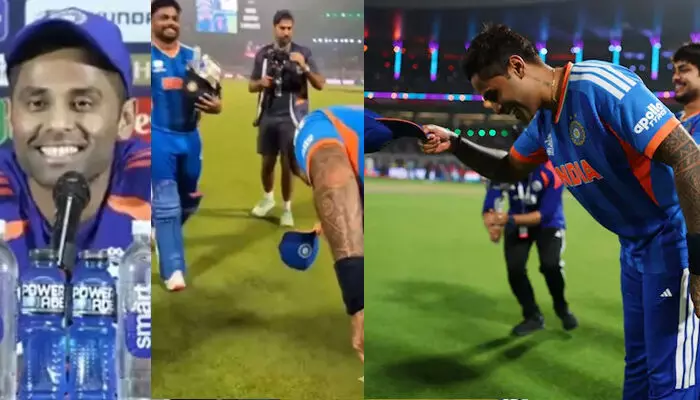 അഭിഷേകിന് പകരം ഞാന് അവനെ ഉള്പ്പെടുത്തണമെന്നാണോ നിങ്ങള് പറയുന്നത്? ഞാന് തിലകിന് പകരം അവനെ കളിപ്പിക്കണമെന്നാണോ? അന്ന് സഞ്ജുവിനെക്കുറിച്ച് മാധ്യമ പ്രവര്ത്തകരുടെ ചോദ്യം സൂര്യ ചിരിച്ചുതള്ളി; ഇന്ന് തൊപ്പി തലയില്നിന്ന് ഊരി അഭിനന്ദനം; മലയാളി താരത്തെ കുറിച്ച് വാചാലനായി ക്യാപ്റ്റന് അഭിഷേകിന് പകരം ഞാന് അവനെ ഉള്പ്പെടുത്തണമെന്നാണോ നിങ്ങള് പറയുന്നത്? ഞാന് തിലകിന് പകരം അവനെ കളിപ്പിക്കണമെന്നാണോ? അന്ന് സഞ്ജുവിനെക്കുറിച്ച് മാധ്യമ പ്രവര്ത്തകരുടെ ചോദ്യം സൂര്യ ചിരിച്ചുതള്ളി; ഇന്ന് തൊപ്പി തലയില്നിന്ന് ഊരി അഭിനന്ദനം; മലയാളി താരത്തെ കുറിച്ച് വാചാലനായി ക്യാപ്റ്റന്