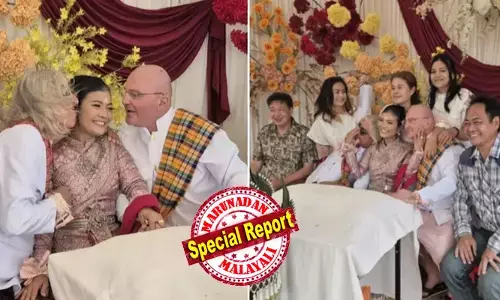 ആദ്യ വിവാഹത്തില്‍ മൂന്ന് മക്കളും രണ്ട് കൊച്ചുമക്കളുമായി; ജീവിത പ്രാരാബ്ദങ്ങള്‍ക്കിടെ രണ്ട് സുഹൃത്തുക്കളുമായി പ്രണയം; ഇരുവരെയും പരസ്പര സമ്മതത്തോടെ ഒരുമിച്ച് വിവാഹം ചെയ്ത് 37 കാരി; മകളുടെ സന്തോഷമാണ് വലുതെന്ന് 61കാരിയായ അമ്മ