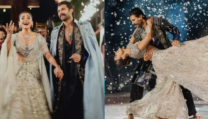 ചിരിച്ചു ചിരിച്ച് കണ്ണിൽനിന്ന് വെള്ളം വന്നു, കാലു വേദനിക്കും വരെ ഡാൻസ്; സിൽവർ ലഹങ്കയിൽ രശ്മിക മന്ദാന, റോയൽ ബ്ലൂ ഷെർവാണിയിൽ ദേവരകൊണ്ട; വൈറലായി സംഗീത് ആഘോഷത്തിന്റെ ചിത്രങ്ങൾ ചിരിച്ചു ചിരിച്ച് കണ്ണിൽനിന്ന് വെള്ളം വന്നു, കാലു വേദനിക്കും വരെ ഡാൻസ്; സിൽവർ ലഹങ്കയിൽ രശ്മിക മന്ദാന, റോയൽ ബ്ലൂ ഷെർവാണിയിൽ ദേവരകൊണ്ട; വൈറലായി സംഗീത് ആഘോഷത്തിന്റെ ചിത്രങ്ങൾ