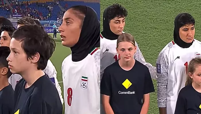 ഏഷ്യൻ കപ്പിൽ ഇറാൻ വനിതാ ടീമിന്റെ ശക്തമായ പ്രതിഷേധം; ദേശീയ ഗാനം പാടാതെ ഫുട്ബോൾ താരങ്ങൾ ഏഷ്യൻ കപ്പിൽ ഇറാൻ വനിതാ ടീമിന്റെ ശക്തമായ പ്രതിഷേധം; ദേശീയ ഗാനം പാടാതെ ഫുട്ബോൾ താരങ്ങൾ