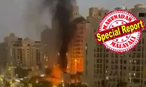 സൗദിയിലെ യുഎസ് എംബസിക്ക് നേരെ ഡ്രോണ്‍ ആക്രമണം; ഖമേനിയുടെ വധത്തിന് പ്രതികാരമായി ചുവന്ന കൊടി ഉയര്‍ത്തിയ ഇറാന്റെ പ്രതികാരക്കനലില്‍ ഗള്‍ഫ് മേഖല; ദുബായിലും ദോഹയിലും മിസൈല്‍ വര്‍ഷം; പതറാതെ ഇറാന്‍, പകച്ച് പ്രവാസലോകം; ആകാശഗോപുരങ്ങള്‍ കത്തുന്നു, ഗള്‍ഫ് യുദ്ധമുനമ്പില്‍; ഒമാന്‍ ഒഴികെ എല്ലായിടത്തും ഭീതി