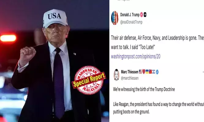 ഇനി അതിന് സമയമില്ല, എല്ലാം വൈകിപ്പോയി: ചര്ച്ചകള്ക്ക് സന്നദ്ധമെന്ന ഇറാന്റെ പ്രഖ്യാപനത്തോട് മുഖം തിരിച്ച് ട്രംപ്; സൈനിക-രാഷ്ട്രീയ നേതൃത്വത്തെ തരിപ്പണമാക്കി; നേരിട്ട് കരസേനയെ അയയ്ക്കേണ്ടി വന്നേക്കില്ലെന്നും യുഎസ് പ്രസിഡന്റ്; ഇറാന്റെ പുതിയ പ്രതിരോധ മന്ത്രിയും കൊല്ലപ്പെട്ടു? അതീവ സുരക്ഷാ കമാന്ഡ് സെന്റര് തകര്ത്തെന്ന് ഇസ്രയേല് ഇനി അതിന് സമയമില്ല, എല്ലാം വൈകിപ്പോയി: ചര്ച്ചകള്ക്ക് സന്നദ്ധമെന്ന ഇറാന്റെ പ്രഖ്യാപനത്തോട് മുഖം തിരിച്ച് ട്രംപ്; സൈനിക-രാഷ്ട്രീയ നേതൃത്വത്തെ തരിപ്പണമാക്കി; നേരിട്ട് കരസേനയെ അയയ്ക്കേണ്ടി വന്നേക്കില്ലെന്നും യുഎസ് പ്രസിഡന്റ്; ഇറാന്റെ പുതിയ പ്രതിരോധ മന്ത്രിയും കൊല്ലപ്പെട്ടു? അതീവ സുരക്ഷാ കമാന്ഡ് സെന്റര് തകര്ത്തെന്ന് ഇസ്രയേല്