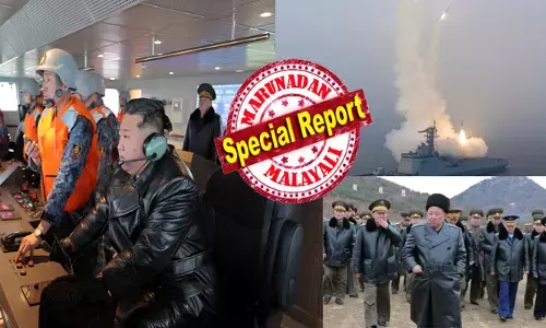 ദേ ..ഇപ്പോ പൊട്ടും ...അടുത്ത നിമിഷം പൊട്ടാൻ പോകുന്നു..!! ശ്രീലങ്കൻ തീരത്ത് വച്ച് ആ ഇറാനിയൻ കപ്പലിനെ അടിച്ചിട്ടതും ഉത്തര കൊറിയൻ ഭരണാധികാരിയുടെ മനസ്സ് മാറി; കിം ഇനി രണ്ടുംകല്പിച്ച് ഗോദയിലേക്ക്; ആ 5,000 ടൺ ഭാരമുള്ള നേവൽ ഡിസ്ട്രോയർ യുദ്ധക്കപ്പലിൽ ആരും പ്രതീക്ഷിക്കാത്ത ഒരു എൻട്രി; മിസൈൽ കൊണ്ട് തന്ത്രങ്ങൾ മെനയാൻ നാവികസേന