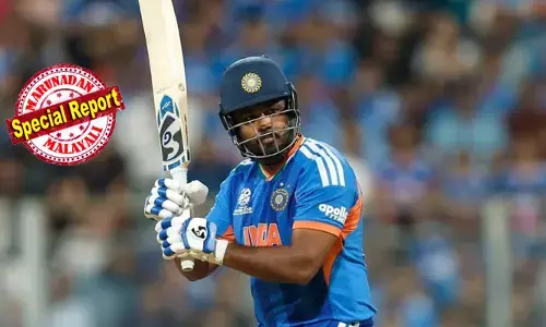 ഹനുമാന്‍ ലങ്കാനഗരി കത്തിച്ചു; സഞ്ജു വാംഖഡേ മൈതാനത്തിന് തീപിടിപ്പിച്ചു! ഇംഗ്ലണ്ട് ബോളര്‍മാര്‍ ചാരമായി! ഒരുപിടി ചാരം; സുനില്‍ ഗാവസ്‌കര്‍ ബാക്കിവെച്ചുപോയ ഒരു കടം സച്ചിന്‍ ടെന്‍ഡുല്‍ക്കര്‍ക്ക് വേണ്ടി വീട്ടിയ സഞ്ജു സാംസണ്‍ എന്ന മലയാളിയുടെ കഥ!