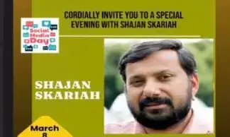 ഇന്ത്യ പ്രസ് ക്ലബ് ഓഫ്‌നോര്‍ത്ത് ടെക്‌സസ് ഷാജന്‍ സ്‌കറിയയുമായി പ്രത്യേക സംഗമം ഡാളസ്സില്‍ മാര്‍ച്ച് 8 ന്