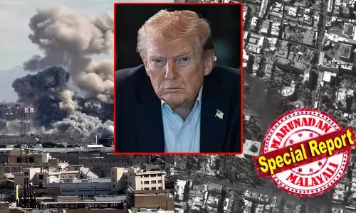 യുഎസ് കപ്പലുകളെ തകര്‍ക്കാന്‍ റഷ്യന്‍ സഹായം; രഹസ്യാന്വേഷണ വിവരങ്ങള്‍ ഇറാനുമായി പങ്കുവെച്ചതായി റിപ്പോര്‍ട്ട്; ഒന്നുകില്‍ കീഴടങ്ങുക, അല്ലെങ്കില്‍ മരണം; ട്രംപിന്റെ ബിഗ് വണ്‍ ബിഗ് ബോംബര്‍ വിമാനങ്ങള്‍ പറന്നുയര്‍ന്നു; ഗള്‍ഫ് രാജ്യങ്ങളില്‍ മിസൈല്‍ വര്‍ഷം; ആക്രമണത്തില്‍ ബഹ്റൈനിലെ ഹോട്ടലിന് തീപിടിത്തം; പശ്ചിമേഷ്യ കലുഷിതം