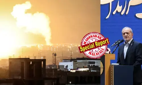 തെറ്റുപറ്റി, ഇനി ആക്രമിക്കില്ല! അയല്‍രാജ്യങ്ങളെ ഞെട്ടിച്ച് ഇറാന്റെ ക്ഷമാപണം! ഗള്‍ഫ് രാജ്യങ്ങളോട് മാപ്പ് ചോദിച്ച് മസൂദ് പെസഷ്‌കിയാന്‍; ആക്രമിച്ചത് പ്രതിരോധമെന്നും വിശദീകരണം; യുഎസ് നാവിക വ്യൂഹം കരിങ്കടലില്‍ കൂട്ടമായി എത്തിയതോടെ നിര്‍ണായക നീക്കം;  ഗള്‍ഫ് സഖ്യം ഇസ്രായേലിനൊപ്പം ചേരാതിരിക്കാനുള്ള ഇറാന്റെ നയതന്ത്ര നീക്കമോ?  കീഴടങ്ങാന്‍ ആവശ്യപ്പെട്ടവരുടെ മോഹം ശ്മശാനത്തിലേക്കെന്നും ഇറാന്‍ പ്രസിഡന്റ്