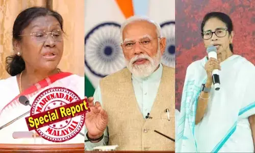 വിമാനത്താവളത്തില്‍ രാഷ്ട്രപതിയെ സ്വീകരിക്കാന്‍ മുഖ്യമന്ത്രിയോ മന്ത്രിമാരോ എത്തിയില്ല; അവസാന നിമിഷം പരിപാടിയുടെ വേദി മാറ്റിയതും വിവാദം; ഇത് നാണക്കേടും മുന്‍പ് സംഭവിക്കാത്തതെന്നും പറഞ്ഞ് ബംഗാള്‍ സര്‍ക്കാറിനെതിരെ നരേന്ദ്ര മോദി; രാഷ്ട്രപതി രാഷ്ട്രീയം കളിക്കരുതെന്ന മറുപടിയുമായി മമത ബാനര്‍ജിയും; തെരഞ്ഞെടുപ്പ് അടുക്കവേ തര്‍ക്കം രൂക്ഷമായ വാക്‌പോരില്‍