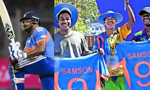 സഞ്ജു കാ ജഴ്‌സി മിലേഗാ ക്യാ? മോദി സ്റ്റേഡിയത്തിനു മുന്നിലെ വഴിയോര ജഴ്‌സിക്കച്ചവടക്കാരോട് ഒറ്റ ചോദ്യം മാത്രം;  സാംസണ്‍ ജഴ്‌സി കിട്ടാനില്ല; വില കുത്തനെ കൂട്ടി ലാഭം കൊയ്ത് കച്ചവടക്കാര്‍;  ഗാലറിയില്‍നിന്ന് ചേട്ടാ വിളികള്‍; മത്സരത്തിന് മുമ്പെ എവിടെയും സഞ്ജു മയം