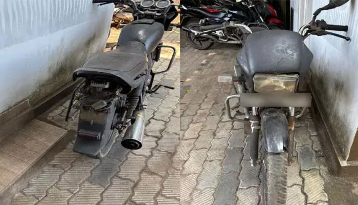 ബൈക്ക് മോഷ്ടിച്ച് രൂപമാറ്റം വരുത്തി 10,000 രൂപയ്ക്ക് വില്ക്കും; പ്രായപൂര്ത്തിയാകാത്ത വിദ്യാര്ഥികള് പിടിയില് ബൈക്ക് മോഷ്ടിച്ച് രൂപമാറ്റം വരുത്തി 10,000 രൂപയ്ക്ക് വില്ക്കും; പ്രായപൂര്ത്തിയാകാത്ത വിദ്യാര്ഥികള് പിടിയില്