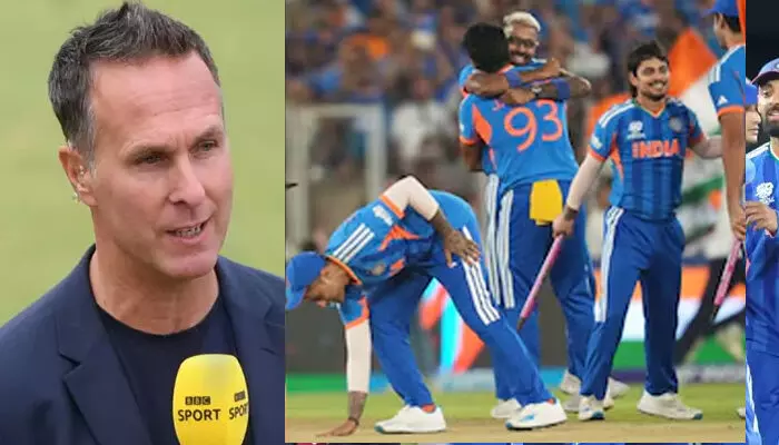 സ്വിംഗോ സ്പിന്നോ ലഭിക്കാത്ത പിച്ച്; ബാറ്റിങ്ങിന് മാത്രം അനുകൂലം; ഇത് ന്യായമല്ലെന്ന് മൈക്കല് വോണ്; ലോകകപ്പ് ഫൈനലില് അഹമ്മദബാദിലെ പിച്ചിനെതിരെ വിമര്ശനം സ്വിംഗോ സ്പിന്നോ ലഭിക്കാത്ത പിച്ച്; ബാറ്റിങ്ങിന് മാത്രം അനുകൂലം; ഇത് ന്യായമല്ലെന്ന് മൈക്കല് വോണ്; ലോകകപ്പ് ഫൈനലില് അഹമ്മദബാദിലെ പിച്ചിനെതിരെ വിമര്ശനം