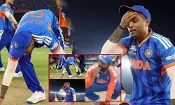 ബാര്ബഡോസിലെ കിരീടനേട്ടം അന്ന് രോഹിത് ആഘോഷിച്ചത് പിച്ചിലെ മണ്ണു നുണഞ്ഞ്; മൂന്നാം കിരീടനേട്ടത്തിന് പിന്നാലെ അഹമ്മദബാദ് പിച്ചിനെ വന്ദിച്ച് ഒരുപിടി മണ്ണെടുത്ത് നെറ്റിയില് ചാര്ത്തി സൂര്യകുമാര് യാദവ്; വേറിട്ട വിജയാഘോഷം ഏറ്റെടുത്ത് ആരാധകര് ബാര്ബഡോസിലെ കിരീടനേട്ടം അന്ന് രോഹിത് ആഘോഷിച്ചത് പിച്ചിലെ മണ്ണു നുണഞ്ഞ്; മൂന്നാം കിരീടനേട്ടത്തിന് പിന്നാലെ അഹമ്മദബാദ് പിച്ചിനെ വന്ദിച്ച് ഒരുപിടി മണ്ണെടുത്ത് നെറ്റിയില് ചാര്ത്തി സൂര്യകുമാര് യാദവ്; വേറിട്ട വിജയാഘോഷം ഏറ്റെടുത്ത് ആരാധകര്