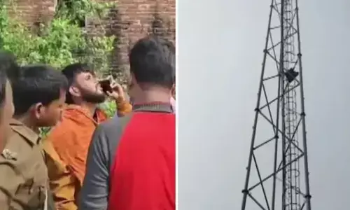 ആണ്‍സുഹൃത്ത് പോലിസ് കസ്റ്റഡിയില്‍; വിട്ടയക്കണമെന്ന് ആവശ്യപ്പെട്ട് മൊബൈല്‍ ടവറില്‍ കയറി ആത്മഹത്യാ ഭീഷണി മുഴക്കി യുവതി: താഴെയിറങ്ങിയത് യുവാവിനെ സ്ഥലത്തെത്തിച്ചതിന് ശേഷം