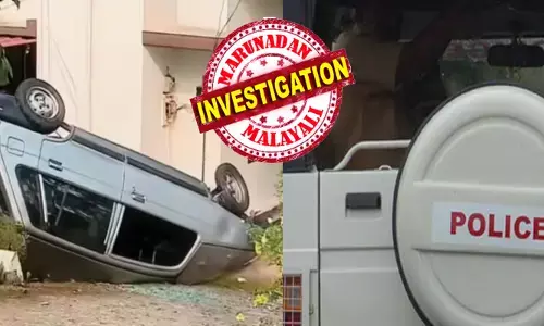 രാത്രി 8.45ഓടെ വീട്ടുനടയിൽ കേട്ടത് കാതടിപ്പിക്കുന്ന ശബ്ദം; ആളുകൾ ഓടിയെത്തിയപ്പോൾ ഒരു മാരുതി 800 കാർ കുത്തനെ മറിഞ്ഞു കിടക്കുന്ന കാഴ്ച; ഇടയ്ക്ക് നാട്ടുകാരുടെ ശ്രദ്ധ ഒന്ന് മാറിയതും വണ്ടിയിൽ ഉണ്ടായിരുന്ന ഒരാൾ ഇറങ്ങിയോടി; ഒടുവിൽ പോലീസിന്റെ വരവിൽ പുറത്തുവന്നത് വലിയൊരു കള്ളത്തരം