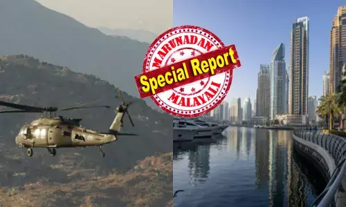 യുഎഇ ആകാശത്ത് ഭീതി ഒഴിയുന്നില്ല; പരിശീലന പറക്കലിനിടെ ഹെലികോപ്റ്റർ തകർന്നുവീണ് വൻ ദുരന്തം; രണ്ട് സൈനികർക്ക് വീരമൃത്യു; സാങ്കേതിക തകരാറെന്ന് സൂചനകൾ; അനുശോചനം രേഖപ്പെടുത്തി ഭരണകൂടം