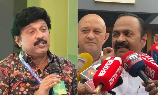 ഭാര്യയോട് ഫോണില്‍ മാപ്പ് പറഞ്ഞു, പിണറായിയുടെ സംരക്ഷണം; മന്ത്രി ഗണേഷ് കുമാര്‍ രാജി വയ്ക്കണമെന്ന് വി ഡി സതീശന്‍; ഇത് കേവലം കുടുംബപ്രശ്‌നം മാത്രമല്ലെന്നും മുഖ്യമന്ത്രി പ്രതികരിക്കണമെന്നും പ്രതിപക്ഷ നേതാവ്; വിഷയത്തില്‍ ഒരു ഒത്തുതീര്‍പ്പിനും തയ്യാറല്ലെന്ന് സണ്ണി ജോസഫും