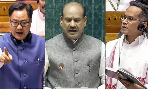 ഗൊഗോയ് അണ്‍പാര്‍ലമെന്ററിയായ വാക്ക് പ്രയോഗിച്ചു എന്ന് കിരണ്‍ റിജിജു;  പ്രതിപക്ഷത്തെ ഏറ്റവും കൂടുതല്‍ തടസ്സപ്പെടുത്തിയ പാര്‍ലമെന്ററികാര്യമന്ത്രിയെന്ന് തിരിച്ചടിച്ച് മറുപടി;  ലോക്സഭാ സ്പീക്കറിനെതിരായ പ്രമേയത്തില്‍ ഭരണ-പ്രതിപക്ഷ വാക്‌പോര്