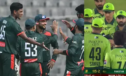 ലോകകപ്പിലെ തോല്‍വികളിലും പാക്കിസ്ഥാന്‍ പാഠം പഠിച്ചില്ല; ബംഗ്ലാദേശിനെതിരായ ആദ്യ ഏകദിനത്തിലും നാണംകെട്ട് ഷഹീന്‍ അഫ്രീദിയും സംഘവും;  115 റണ്‍സ് വിജയലക്ഷ്യം  91 പന്തില്‍ മറികടന്ന് ബംഗ്ലാദേശ്