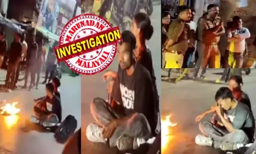 സാറെ..ഇനി രണ്ടിലൊന്ന് അറിഞ്ഞിട്ടേ പോകുന്നുള്ളൂ..; നടുറോഡിൽ തീകൂട്ടിയിട്ട് ഒരു കൂസലുമില്ലാതെ ഇരിക്കുന്ന കമിതാക്കൾ; മക്കളെ..എല്ലാത്തിനും പരിഹാരം കാണാമെന്ന്..പറഞ്ഞ് ആശ്വസിപ്പിക്കാൻ നോക്കുന്ന പോലീസുകാരും; ഇതെല്ലാം കണ്ട് പരിഭ്രാന്തിയോടെ നിൽക്കുന്ന ആളുകൾ; ഒടുവിൽ സത്യാവസ്ഥ അറിഞ്ഞപ്പോൾ ഞെട്ടൽ