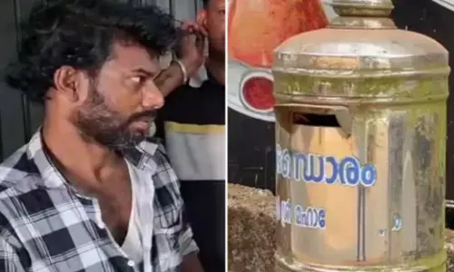 കാണിക്കവഞ്ചി കുത്തിത്തുറന്ന് പണവുമായി മുങ്ങി; പോകുന്നതിനിടെ നേരെ ചെന്നുപെട്ടത് പോലീസിന്റെ മുന്നിൽ; കള്ളനെ കൈയ്യോടെ പൊക്കി