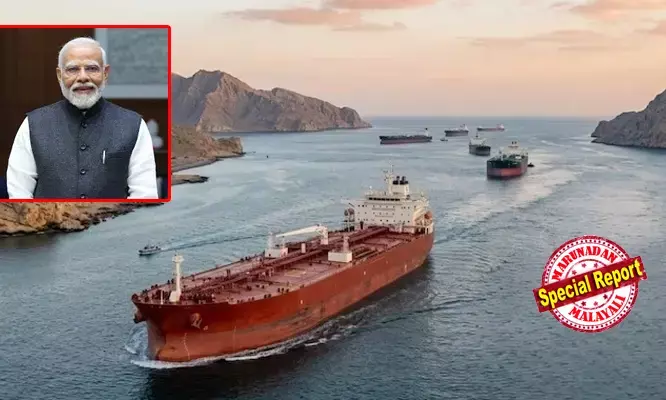 ലോകത്തെ മുള്‍മുനയില്‍ നിര്‍ത്തുന്ന ഹോര്‍മുസ് കടലിടുക്കില്‍ ഇന്ത്യക്ക് മാത്രം വിഐപി പരിഗണന! രണ്ട് ടാങ്കറുകള്‍ ഇന്ത്യയിലേക്ക്;  സുരക്ഷിത പാതയൊരുക്കി ഇറാന്‍; ഇന്ത്യയിലെ ജനങ്ങളുടെ ദുരിതം ഞങ്ങളുടേതു കൂടിയാണ്, തിരിച്ചും അങ്ങനെ തന്നെ: അംബാസഡറുടെ വാക്കുകള്‍ വെറുതെയല്ല; യുദ്ധമുഖത്ത് മോദി നേടിയ വലിയ നയതന്ത്ര വിജയം ഇങ്ങനെ!