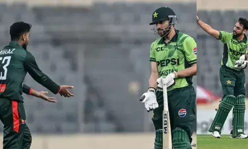 വിവാദ റണ്ണൗട്ടിന് പിന്നാലെ മൈതാനത്തെ രോഷപ്രകടനം; പാക്ക് താരം സല്‍മാന്‍ അഗയ്ക്കെതിരെ ശിക്ഷാ നടപടി;  താക്കീതും ഡീമെറിറ്റ് പോയിന്റും; ഇതൊരു ചാരിറ്റി ലീഗല്ല, അന്താരാഷ്ട്ര മത്സരമാണ്മെന്ന് പ്രതികരിച്ച് ലിറ്റണ്‍ ദാസ്