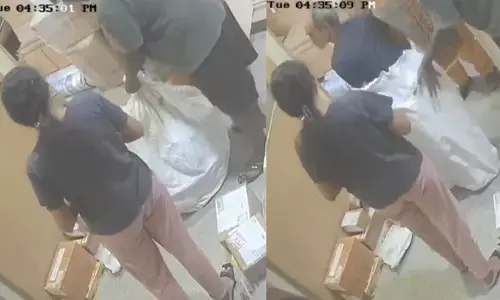 റീല്‍ വിഡിയോ ഷൂട്ട്;  മകളുടെ ഭര്‍തൃവീട്ടിലെത്തിയ പിതാവിനെ ചാക്കിലാക്കി കുറിയര്‍ ചെയ്യാന്‍ ശ്രമം; യുവതിയെ കൊണ്ട് മാപ്പു പറയിച്ച് പോലിസ്