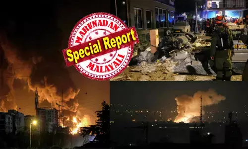 സമാധാനമായി കിടന്ന ഇസ്രയേലിന്റെ ഹൃദയഭാഗത്ത് നിമിഷ നേരം കൊണ്ട് കണ്ണിനെ ഇരുട്ടാക്കി തീഗോളം; നെഞ്ചിടിപ്പിക്കുന്ന ഉഗ്ര ശബ്ദം കേട്ട് ആളുകൾ ജീവനും കൊണ്ടോടി; ടെൽ അവീവിനെ ഞെട്ടിച്ച് ബാലിസ്റ്റിക് മിസൈൽ പ്രയോഗവുമായി ഇറാൻ; ചീളുകൾ ചിതറി തെറിച്ച് രണ്ട് പേർക്ക് ജീവൻ നഷ്ടമായി; മറുപടി കൊടുക്കാൻ അമേരിക്ക