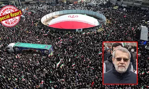 ടെഹ്റാന്‍ തെരുവുകളില്‍ ജനസാഗരം; ലാരിജാനിയുടെ വിലാപയാത്രയില്‍ വിറങ്ങലിച്ച് ഇറാന്‍! മകന്റെയും സുരക്ഷാ മേധാവിയുടെയും മൃതദേഹങ്ങള്‍ വഹിച്ചുള്ള യാത്രയില്‍ ഇസ്രായേലിന് മരണം വിളികളുമായി ലക്ഷങ്ങള്‍; ഇറാന്റെ അധികാര കേന്ദ്രങ്ങള്‍ അനാഥമായോ?