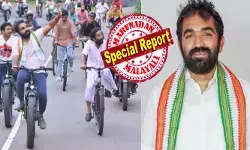 പെട്രോൾ കിട്ടാനില്ല; അതുകൊണ്ട് ഇനി സൈക്കിൾ ചവിട്ട് തന്നെ ശരണം! റോഡിൽ ഒരു ഗിയർ സൈക്കിളുമായി നേതാവ്; കൂടെ കട്ടയ്ക്ക് നിൽക്കുന്ന അണികളും; തെരഞ്ഞെടുപ്പ് പ്രചാരണ ശൈലി മാറ്റി പുതുപ്പള്ളിയുടെ സ്വന്തം ചാണ്ടി ഉമ്മൻ; ജനനായകന്റെ വരവ് കണ്ട് ആവേശത്തിലായി വോട്ടർമാർ