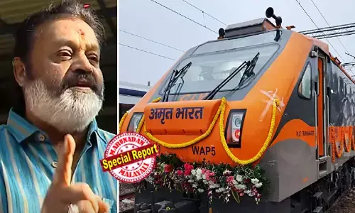 പയ്യന്നൂരില്‍ ആരും കൂട്ടില്ലാതെ സുരേഷ് ഗോപി തനിച്ചായി! പുലര്‍ച്ചെ 1.44-ന് സ്റ്റേഷനില്‍ വിജനമായ പ്ലാറ്റ് ഫോം; സ്വീകരിക്കാന്‍ അണികളില്ല; കട്ട കലിപ്പില്‍ മന്ത്രി; വന്ദേഭാരതും അമൃത് ഭാരതും പണി കൊടുത്തപ്പോള്‍ ആകെ ഗുലുമാല്‍; അമൃത് ഭാരതില്‍ ബിജെപി-കോണ്‍ഗ്രസ് ക്രെഡിറ്റ് തര്‍ക്കത്തിനിടെ നാടകീയ രംഗങ്ങള്‍