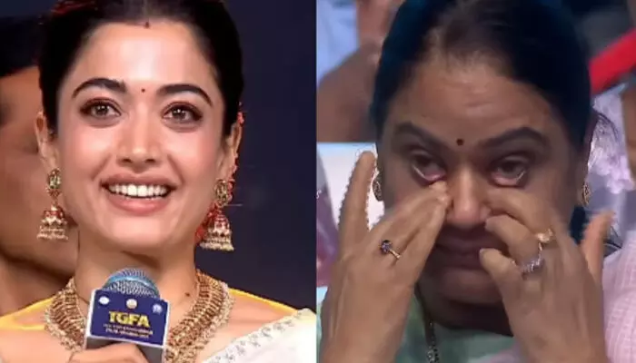 അന്ന് ട്രോളിയവർ ഇതൊക്കെ കാണണം; വേദിയിൽ മികച്ച നടിക്കുള്ള പുരസ്കാരം നേടിയ രശ്മിക; നടിയുടെ വാക്കുകൾ കേട്ട് വികാരധീനയായി വിജയ് ദേവരക്കൊണ്ടയുടെ അമ്മ അന്ന് ട്രോളിയവർ ഇതൊക്കെ കാണണം; വേദിയിൽ മികച്ച നടിക്കുള്ള പുരസ്കാരം നേടിയ രശ്മിക; നടിയുടെ വാക്കുകൾ കേട്ട് വികാരധീനയായി വിജയ് ദേവരക്കൊണ്ടയുടെ അമ്മ