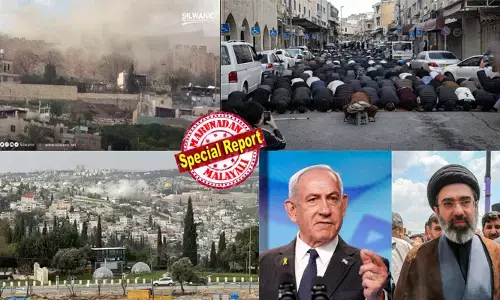 ഈദിന് പുണ്യഭൂമിയെ നടുക്കി ഇറാന്റെ മിസൈല് പ്രഹരം; ജറുസലേമില് അല് അഖ്സ പള്ളിക്ക് തൊട്ടടുത്ത് സ്ഫോടനം! 60 വര്ഷത്തിനിടെ ആദ്യമായി പെരുന്നാള് നിസ്കാരം തെരുവോരത്ത്; വിശ്വാസികളെ കണ്ണീരിലാഴ്ത്തി ജറുസലേമിലെ പുണ്യസ്ഥലങ്ങള് അടച്ചു; മുല്ലമാരുടെ ഭരണകൂടത്തിന്റെ യഥാര്ത്ഥ മുഖം ഇതാണെന്ന് ഇസ്രായേല്! ഈദിന് പുണ്യഭൂമിയെ നടുക്കി ഇറാന്റെ മിസൈല് പ്രഹരം; ജറുസലേമില് അല് അഖ്സ പള്ളിക്ക് തൊട്ടടുത്ത് സ്ഫോടനം! 60 വര്ഷത്തിനിടെ ആദ്യമായി പെരുന്നാള് നിസ്കാരം തെരുവോരത്ത്; വിശ്വാസികളെ കണ്ണീരിലാഴ്ത്തി ജറുസലേമിലെ പുണ്യസ്ഥലങ്ങള് അടച്ചു; മുല്ലമാരുടെ ഭരണകൂടത്തിന്റെ യഥാര്ത്ഥ മുഖം ഇതാണെന്ന് ഇസ്രായേല്!