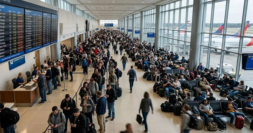 ന്യൂയോര്ക്ക് വിമാനത്താവളങ്ങളില് കനത്ത തിരക്ക്: യാത്രക്കാര് ദുരിതത്തില് ന്യൂയോര്ക്ക് വിമാനത്താവളങ്ങളില് കനത്ത തിരക്ക്: യാത്രക്കാര് ദുരിതത്തില്
