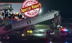 ചിറകുകൾ രണ്ടും പൊട്ടിത്തെറിച്ച് മുൻ ഭാഗം മുഴുവൻ തകർന്നുതരിപ്പണമായി കുത്തനെ പൊങ്ങി നിൽക്കുന്ന നിലയിൽ ആ വിമാനം; ചുറ്റും ചങ്ക് പൊട്ടുന്ന കാഴ്ച; അമേരിക്കയെ നടുക്കി വീണ്ടും വിമാന ദുരന്തം; ന്യൂയോർക്ക് വിമാനത്താവളത്തിൽ എയർ കാനഡ വിമാനവും അഗ്നിശമന വാഹനവും കൂട്ടിയിടിച്ച് രണ്ട് പൈലറ്റുമാർ കൊല്ലപ്പെട്ടു; നിരവധി പേർക്ക് പരിക്ക്; അന്വേഷണം നടത്തുമെന്ന് അധികൃതർ