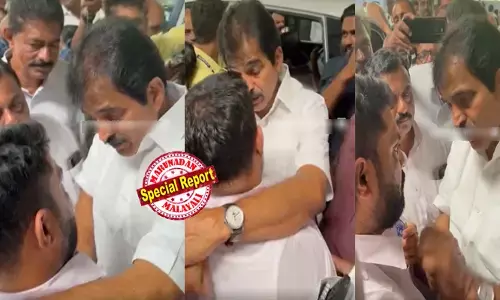 പുനലൂരില്‍ കളി മാറി! വിമതനായിറങ്ങിയ സഞ്ജയ് ഖാനെ കെട്ടിപ്പിടിച്ച് കെ സി വേണുഗോപാല്‍; വിങ്ങിക്കരഞ്ഞ് ഡിസിസി സെക്രട്ടറി; നിന്നോടെനിക്ക് വാദിച്ച് ജയിക്കാനാവില്ലെടാ, നീ പാര്‍ട്ടിയുടെ വലിയ സ്വത്ത്, എല്ലാം ശരിയാക്കാം; ഒടുവില്‍ തണുത്ത് സഞ്ജയ് ഖാന്‍; യുഡിഎഫ് ക്യാമ്പില്‍ ആശ്വാസം