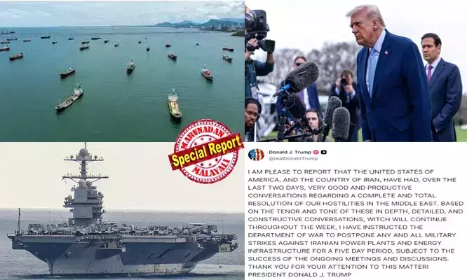 ഇറാനെ വിറപ്പിച്ച് ട്രംപിന്റെ 48 മണിക്കൂര് അന്ത്യശാസനം! പിന്നാലെ അഞ്ച് ദിവസത്തെ വെടിനിര്ത്തല് പ്രഖ്യാപിച്ച് സര്പ്രൈസ്; യുദ്ധം അവസാനിപ്പിക്കാന് നല്ല ചര്ച്ചകള് നടന്നെന്ന് ട്രൂത്ത് സോഷ്യലില്; ഇറാന്റെ ഊര്ജ്ജ നിലയങ്ങള്ക്കു നേരെയുള്ള എല്ലാ സൈനിക ആക്രമണങ്ങളും അഞ്ച് ദിവസത്തേക്ക് നിര്ത്തി വയ്ക്കും; ആഗോള വിപണികളില് വന് തിരിച്ചുവരവ്; ഇന്ധനവിലയില് ഇടിവ്; പശ്ചിമേഷ്യയില് ആശ്വാസം ഇറാനെ വിറപ്പിച്ച് ട്രംപിന്റെ 48 മണിക്കൂര് അന്ത്യശാസനം! പിന്നാലെ അഞ്ച് ദിവസത്തെ വെടിനിര്ത്തല് പ്രഖ്യാപിച്ച് സര്പ്രൈസ്; യുദ്ധം അവസാനിപ്പിക്കാന് നല്ല ചര്ച്ചകള് നടന്നെന്ന് ട്രൂത്ത് സോഷ്യലില്; ഇറാന്റെ ഊര്ജ്ജ നിലയങ്ങള്ക്കു നേരെയുള്ള എല്ലാ സൈനിക ആക്രമണങ്ങളും അഞ്ച് ദിവസത്തേക്ക് നിര്ത്തി വയ്ക്കും; ആഗോള വിപണികളില് വന് തിരിച്ചുവരവ്; ഇന്ധനവിലയില് ഇടിവ്; പശ്ചിമേഷ്യയില് ആശ്വാസം