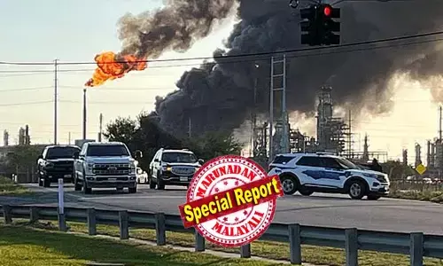 അമേരിക്കയിലെ റിഫൈനറിയില്‍ ഉഗ്രസ്‌ഫോടനം! ടെക്‌സാസിലെ വലേറോയുടെ എണ്ണ ശുദ്ധീകരണശാലയില്‍ ഉയര്‍ന്നുപൊങ്ങി തീഗോളം; ആകാശം മുട്ടെ കറുത്ത പുകയും; എന്താണ് സംഭവിച്ചതെന്ന ആശങ്കയുടെ നിമിഷങ്ങളില്‍ നാട്ടുകാര്‍; ജനങ്ങള്‍ വീടുകള്‍ക്കുള്ളില്‍ കഴിയാന്‍ നിര്‍ദ്ദേശിച്ചു അധികൃതര്‍