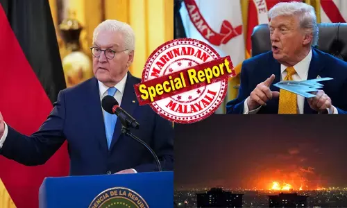 ഇനി ലോകം അവസാനിക്കുമെന്ന് പറഞ്ഞാലും ഞങ്ങൾ തീരുമാനം മാറ്റില്ല! പശ്ചിമേഷ്യയിൽ യുദ്ധഭീതി തുടരുന്നതിനിടെ അഞ്ച് ദിവസത്തെ ഇടവേള എടുത്ത് വലിഞ്ഞ അമേരിക്കൻ പ്രസിഡന്റ്; ഇത് മറ്റൊരു തന്ത്രമോ എന്ന ചോദ്യങ്ങളും സജീവം; ചർച്ചകൾക്കിടെ കടുത്ത വിമർശനവുമായി ജര്‍മൻ പ്രസിഡന്റ്; എല്ലാം കൊണ്ട് ട്രംപ് പത്തിമടക്കിയോ?