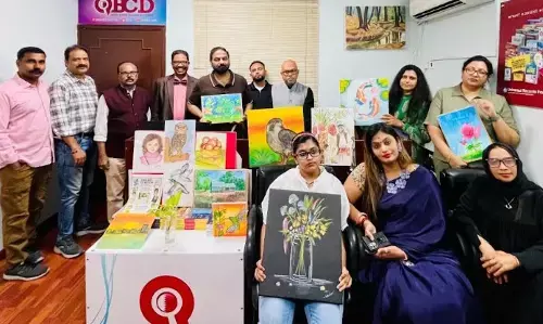 ചിത്രകലയില്‍ വിസ്മയമായി വേദിക ശശികുമാര്‍; ജി.ആര്‍.സി.സി - വിബ്ജിയോര്‍ ആര്‍ട്ട് - മീഡിയ പ്ലസ് സംയുക്തമായി സംഘടിപ്പിച്ച മിനി ആര്‍ട്ട് എക്‌സിബിഷന്‍ ശ്രദ്ധേയമായി