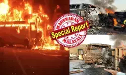 തങ്ങളുടെ ഭാരങ്ങൾ എല്ലാം ഭഗവാനോട് ഏറ്റുപറഞ്ഞ് മനഃസ്ഥാപിക്കാൻ ഇറങ്ങിയ ഒരുകൂട്ടം മനുഷ്യജീവനുകൾ; മനസ്സ് നിറച്ച് പ്രതീക്ഷകളുമായി പോകവേ അപ്രത്യക്ഷമായി എത്തിയ ദുരന്തം; ആ കൂട്ടിയിടയിൽ ബസും ലോറിയും ഒരുമിച്ച് കത്തിച്ചാമ്പലായി; വെന്ത് വെണ്ണീറായി ഒട്ടും തിരിച്ചറിയാൻ പറ്റാത്ത രീതിയിൽ മൃതദേഹങ്ങൾ; ആന്ധ്രയെ നടുക്കിയ അപകടത്തിൽ പോലീസ് സംശയിക്കുന്നത് മറ്റൊന്ന്