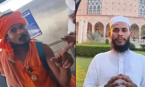 പശുവിനെ കൊന്നാൽ നിന്നെ കൊല്ലും; പരീക്ഷയ്‌ക്കെത്തിയ വിദ്യാർഥികൾക്ക് നേരെ കാവിവസ്ത്രധാരിയുടെ ഭീഷണി; പ്രകോപിപ്പിച്ച് ജയിലിലടയ്ക്കാൻ നീക്കമെന്ന് വിദ്യാർഥികൾ; വൈറലായി വീഡിയോ