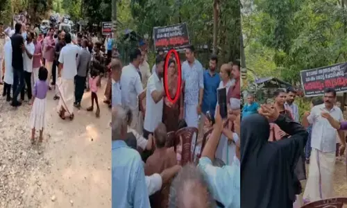 റോഡ് പണി പൂര്‍ത്തിയാക്കിയില്ലെങ്കില്‍ വോട്ടില്ല; എല്‍ഡിഎഫ് സ്ഥാനാര്‍ഥി ജെ ചിഞ്ചുറാണിയെ തടഞ്ഞ് നാട്ടുകാര്‍