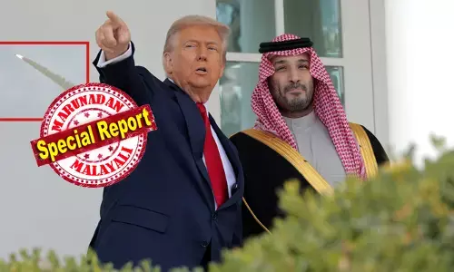 എത്ര വെല്ലുവിളിച്ചാലും ആള് തളരില്ല; ശത്രുക്കൾ എങ്ങനെ കണ്ണ് വെച്ചാലും അമേരിക്ക കൂടെ ഉണ്ടാകും; ഇറാന്റെ അടിയിൽ മിഡിൽ ഈസ്റ്റ് കത്തി നിൽക്കുമ്പോഴും സൗദി കിരീടാവകാശിയെ കൈവിടാതെ മിസ്റ്റർ പ്രസിഡന്റ്; ഫ്‌ളോറിഡയിൽ നടന്ന ഒരു ചടങ്ങിൽ വാനോളം പുകഴ്ത്തി ട്രംപ്; ഉറ്റുനോക്കി ലോകരാജ്യങ്ങൾ