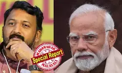 മിസ്റ്റര് പ്രൈം മിനിസ്റ്റര്, സ്ത്രീ സുരക്ഷയെന്ന വാക്ക് ഉച്ചരിക്കാന് നിങ്ങള്ക്ക് അവകാശമുണ്ടോ? ബ്രിജ് ഭൂഷനെ ചേര്ത്ത് പിടിച്ച് സംരക്ഷിച്ച ആളല്ലേ നിങ്ങള്? യദൂരിയപ്പയെ കണ്ണിലെ കൃഷ്ണമണി പോലെ സംരക്ഷിച്ചത് താങ്കള് അല്ലേ? മോദി, ആദ്യം ആപ്ക്ക കണ്ണിലെ തൂമ്പ എടുക്ക് ഹോ, പിന്നെ മേരാ കണ്ണില് ഉണ്ട് എന്ന് ആരോപിക്കുന്ന കരട് എടുക്ക് ഹേ!; മോദിക്ക് രാഹുല് മാങ്കൂട്ടത്തിലിന്റെ മറുപടി മിസ്റ്റര് പ്രൈം മിനിസ്റ്റര്, സ്ത്രീ സുരക്ഷയെന്ന വാക്ക് ഉച്ചരിക്കാന് നിങ്ങള്ക്ക് അവകാശമുണ്ടോ? ബ്രിജ് ഭൂഷനെ ചേര്ത്ത് പിടിച്ച് സംരക്ഷിച്ച ആളല്ലേ നിങ്ങള്? യദൂരിയപ്പയെ കണ്ണിലെ കൃഷ്ണമണി പോലെ സംരക്ഷിച്ചത് താങ്കള് അല്ലേ? മോദി, ആദ്യം ആപ്ക്ക കണ്ണിലെ തൂമ്പ എടുക്ക് ഹോ, പിന്നെ മേരാ കണ്ണില് ഉണ്ട് എന്ന് ആരോപിക്കുന്ന കരട് എടുക്ക് ഹേ!; മോദിക്ക് രാഹുല് മാങ്കൂട്ടത്തിലിന്റെ മറുപടി