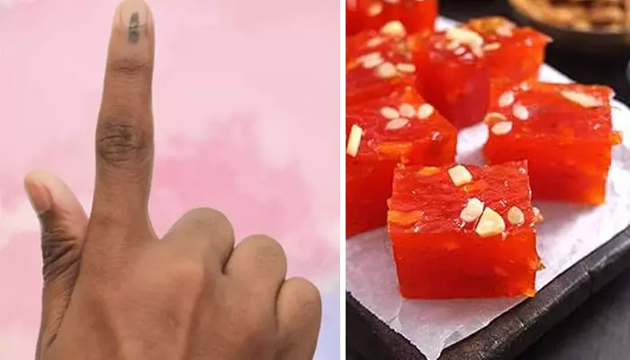 വോട്ട് ഇടാന് വാ... ഹല്വ തരാം! കന്നി വോട്ടര്മാര്ക്ക് പോളിംഗ് ബൂത്തില് ഹല്വയുമായി തിരഞ്ഞെടുപ്പ് കമ്മീഷന്; യുവജന പങ്കാളിത്തം ഉറപ്പാക്കാന് വോട്ട് സ്വീറ്റന്ഡ് കേരള ക്യാംപെയ്ന് വോട്ട് ഇടാന് വാ... ഹല്വ തരാം! കന്നി വോട്ടര്മാര്ക്ക് പോളിംഗ് ബൂത്തില് ഹല്വയുമായി തിരഞ്ഞെടുപ്പ് കമ്മീഷന്; യുവജന പങ്കാളിത്തം ഉറപ്പാക്കാന് വോട്ട് സ്വീറ്റന്ഡ് കേരള ക്യാംപെയ്ന്