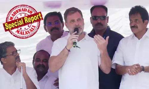 എല്‍ഡിഎഫ് സര്‍ക്കാര്‍ ബിജെപി നിയന്ത്രണത്തില്‍; സിപിഎമ്മിനെ രക്ഷിക്കാന്‍ ശബരിമലക്കൊള്ള നരേന്ദ്ര മോദി മറച്ചുവെച്ചു; കേരളത്തിലെ ഇടതുപക്ഷ നേതാക്കള്‍ അയ്യപ്പന്റെ സ്വര്‍ണം കവര്‍ന്നത്; യുഡിഎഫ് സര്‍ക്കാര്‍ അധികാരത്തില്‍ വന്നാല്‍ അയ്യപ്പന്റെ ക്ഷേത്രത്തില്‍ കൊള്ള നടത്തിയവരെ ശിക്ഷിക്കും; ബിജെപി-സിപിഎം ഡീല്‍ ആരോപണം ആവര്‍ത്തിച്ചു രാഹുല്‍ ഗാന്ധി അടൂരില്‍