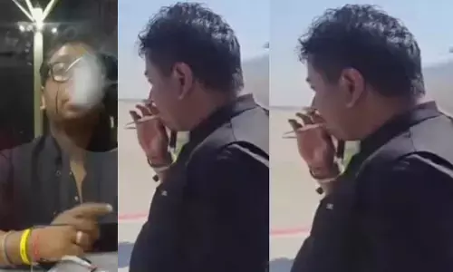 ആരും എന്തും പറയട്ടെ...! ബെംഗളൂരു വിമാനത്താവളത്തിലെ റൺവെയിൽ നിന്ന് സിഗരറ്റ് വലിച്ച് ടെക്കി; ജീവനക്കാരുടെ മുഖത്തേക്ക് പുക ഊതി വിട്ടതോടെ സംഭവിച്ചത്